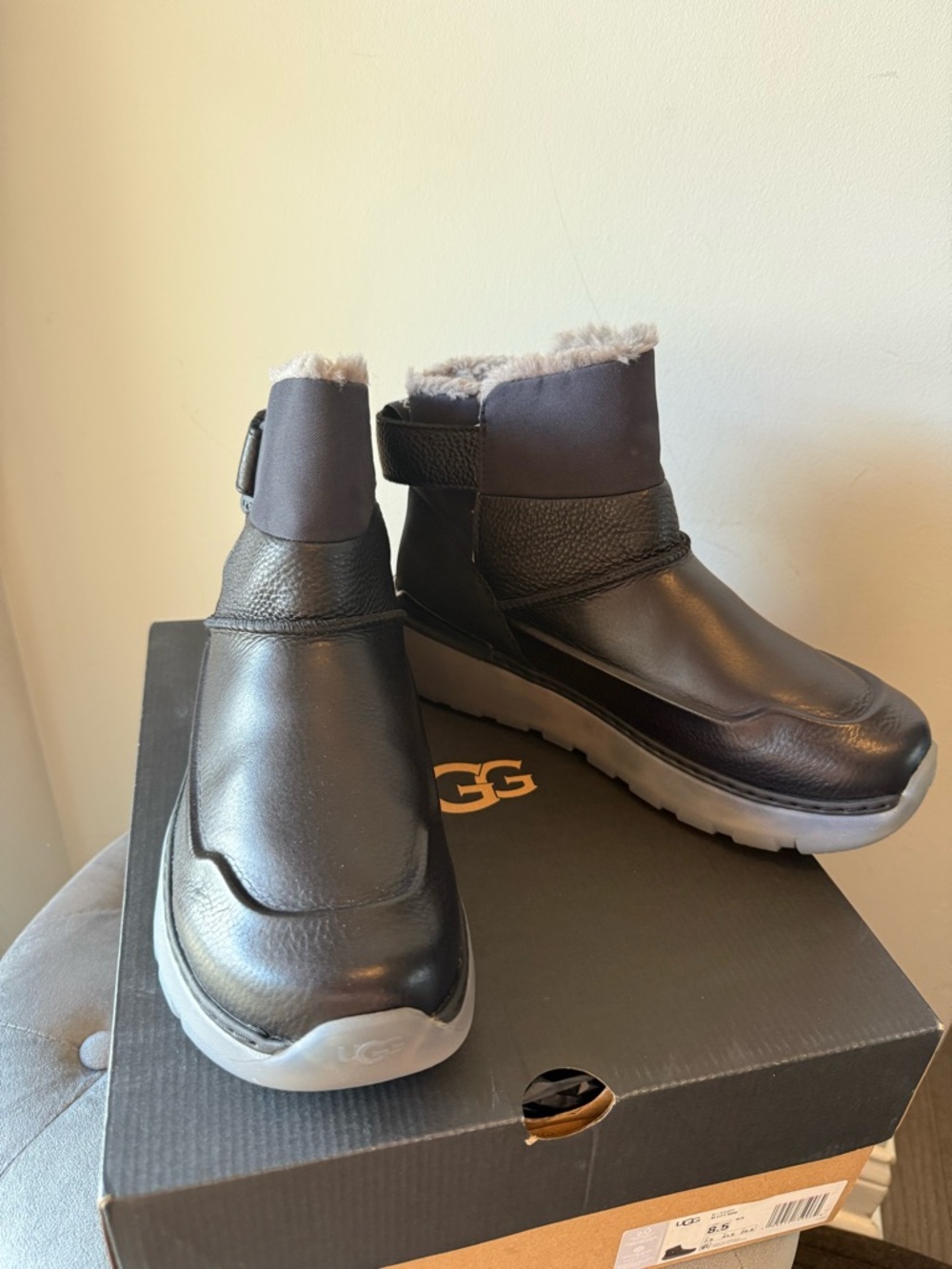 UGG Black M City Mini Ankle Boots